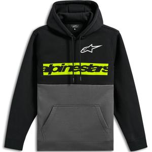 Sweat à capuche Alpinestars Parallel noir-gris