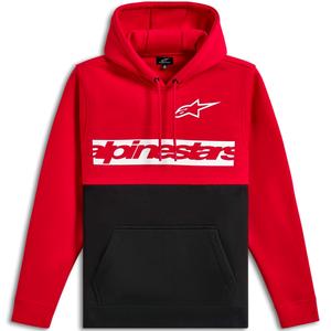 Sweat à capuche Alpinestars Parallel rouge et noir