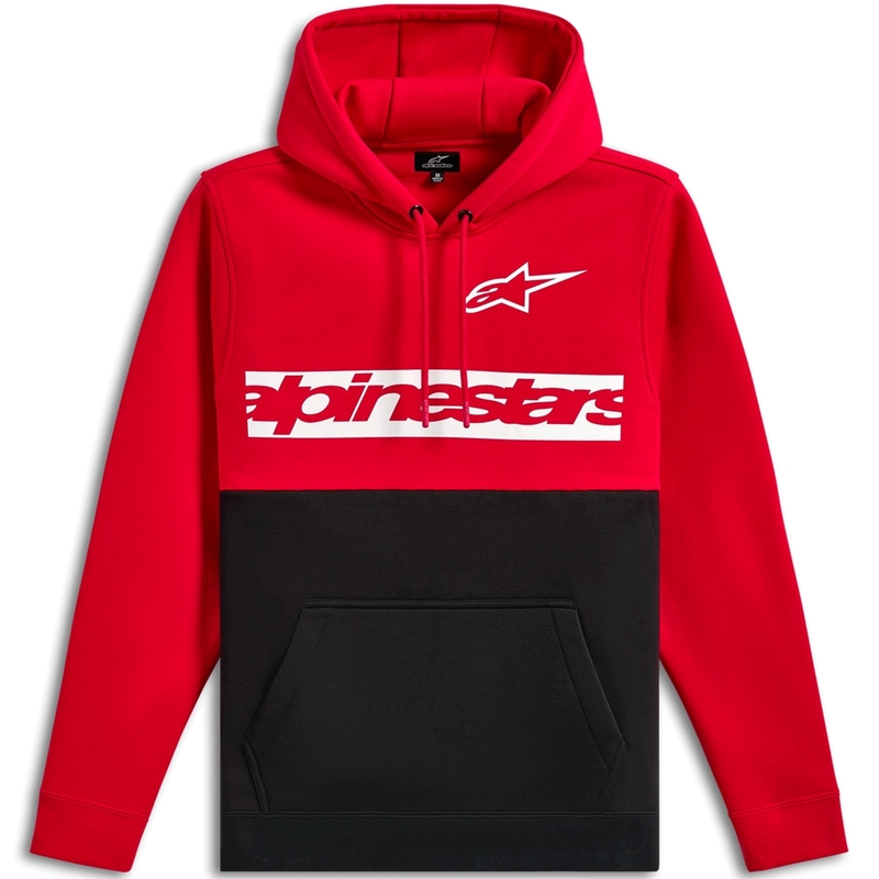 Sweat à capuche Alpinestars Parallel rouge et noir