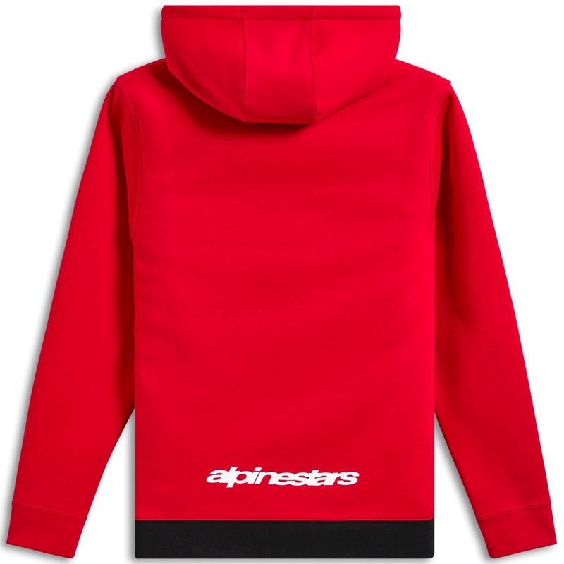 Sweat à capuche Alpinestars Parallel rouge et noir