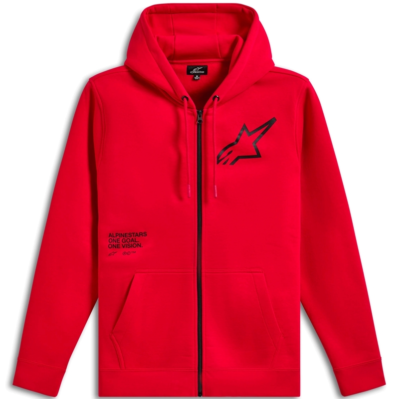 Sweat à capuche Alpinestars Transverse rouge