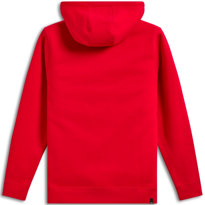 Sweat à capuche Alpinestars Ride 3 rouge-jaune fluo-noir