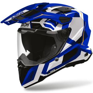 Casque de moto enduro Airoh Commander 2 Bleu polaire