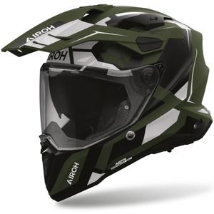 Casque intégral de moto Airoh Commander 2 Polar vert mat