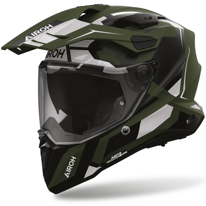 Casque intégral de moto Airoh Commander 2 Polar vert mat