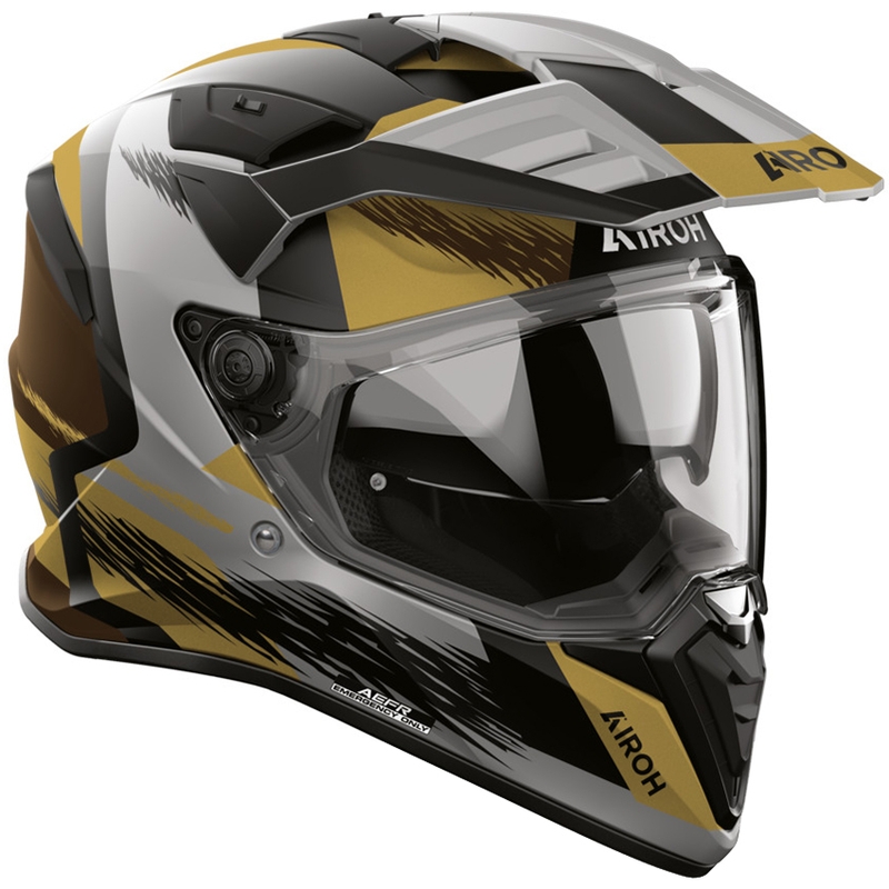 Casque de moto enduro Airoh BADX-X Airspeed sable mat