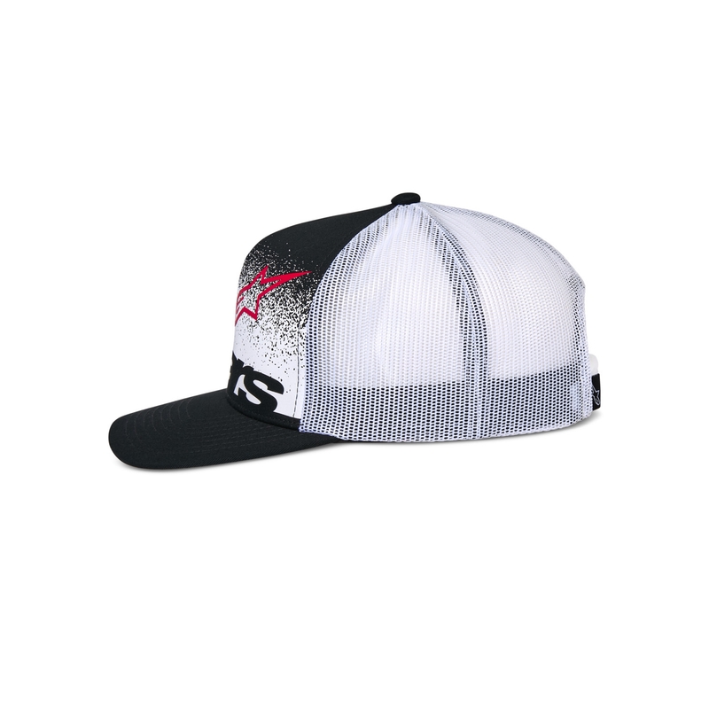 Casquette de camionneur Alpinestars Component noire et blanche