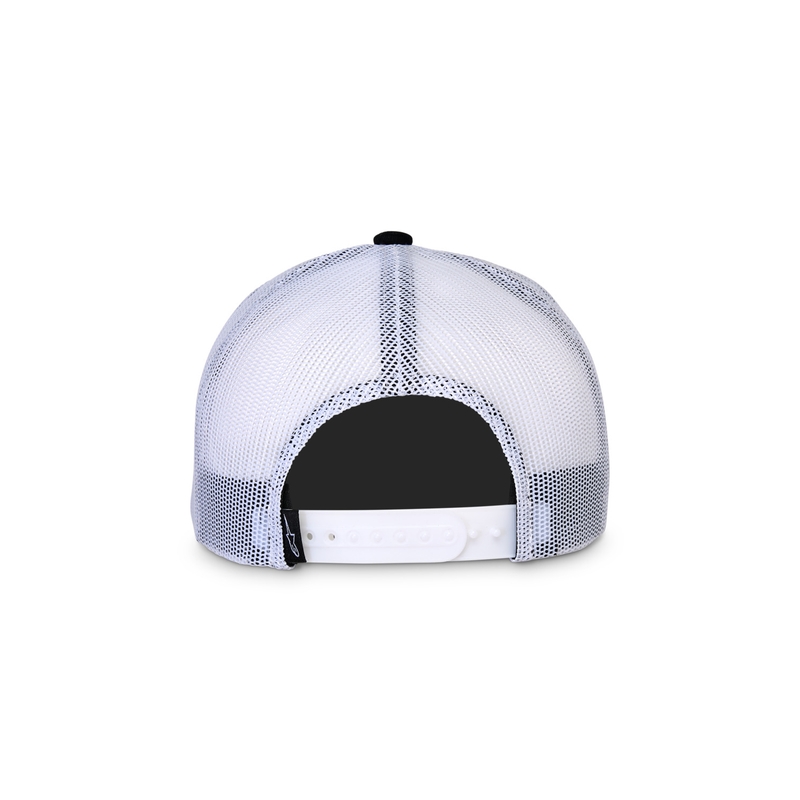 Casquette de camionneur Alpinestars Component noire et blanche