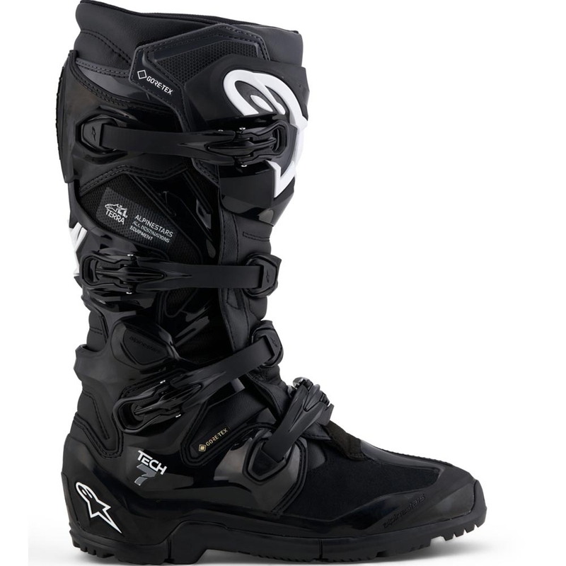 Bottes de moto Alpinestars Tech 7 Enduro Gore-Tex® Noir-Gris foncé