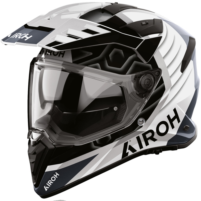 Casque de moto enduro Airoh BADX-X Cube gris