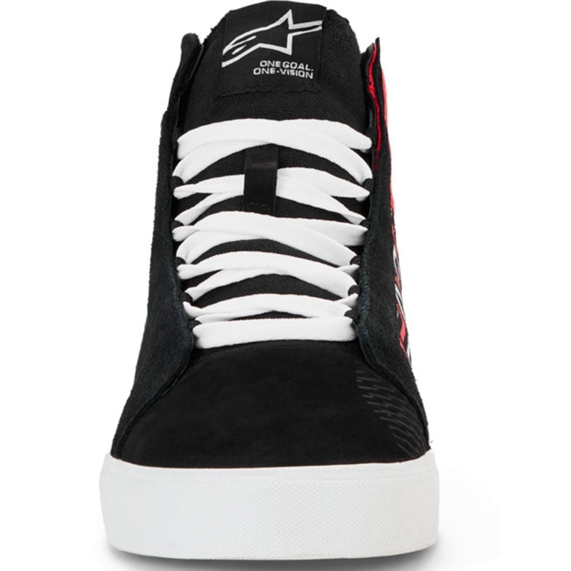 Bottes de moto Alpinestars Ride-63 Canvas FQ20 Noir-Blanc-Rouge