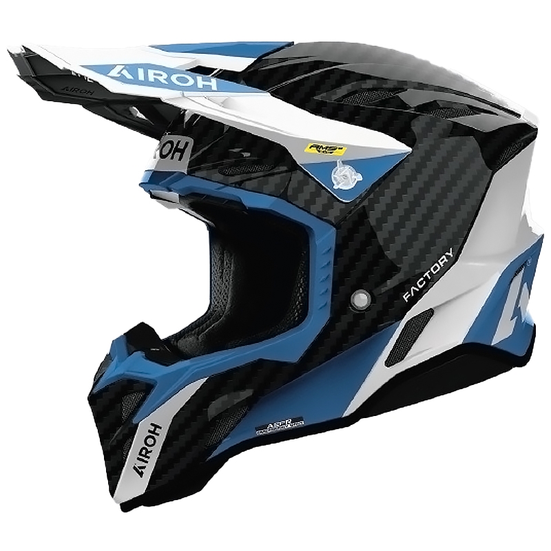 Casque de motocross Airoh Aviator Factory Petrol Carbon Gray