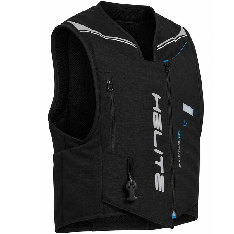 Gilet de sécurité airbag mécanique pour moto Helite Double Turtle noir