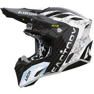 Casque de motocross Airoh Aviator Factory Bitmap Carbon gris