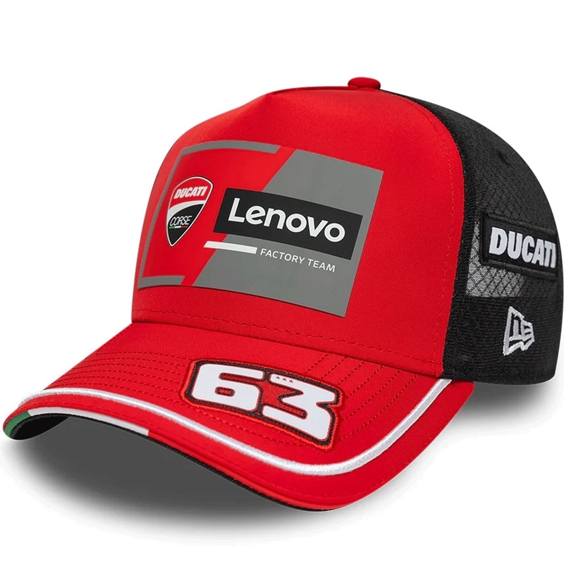 Casquette Ducati New Era Lenovo Bagnaia 63 noir-rouge