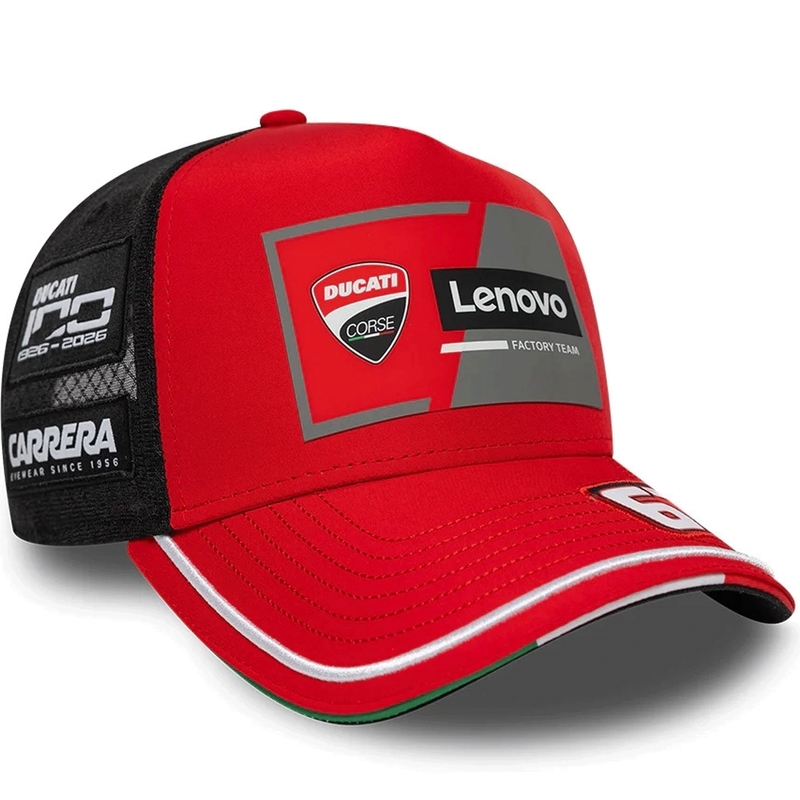 Casquette Ducati New Era Lenovo Bagnaia 63 noir-rouge