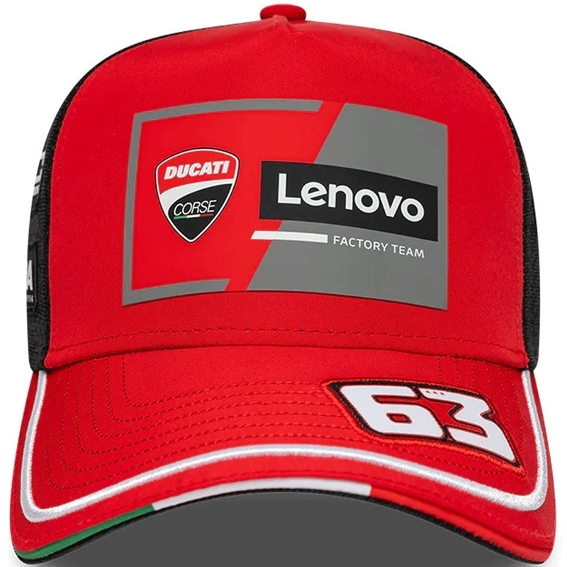 Casquette Ducati New Era Lenovo Bagnaia 63 noir-rouge