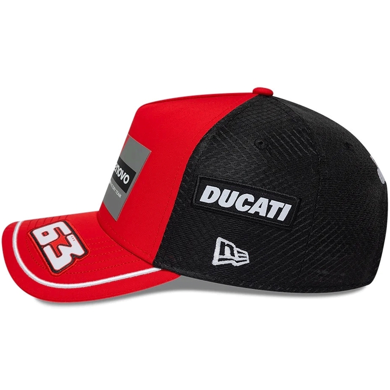 Casquette Ducati New Era Lenovo Bagnaia 63 noir-rouge