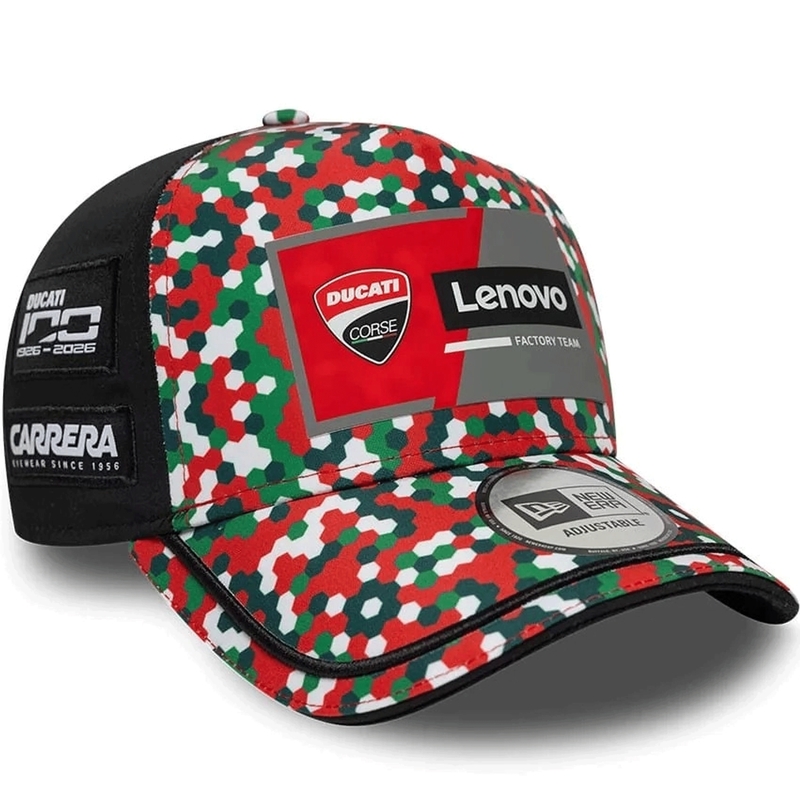 Casquette Ducati New Era Lenovo Mugello noir-rouge-multicolore