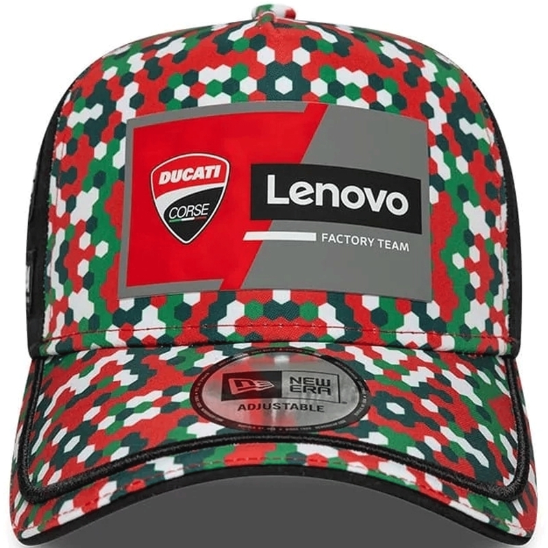 Casquette Ducati New Era Lenovo Mugello noir-rouge-multicolore