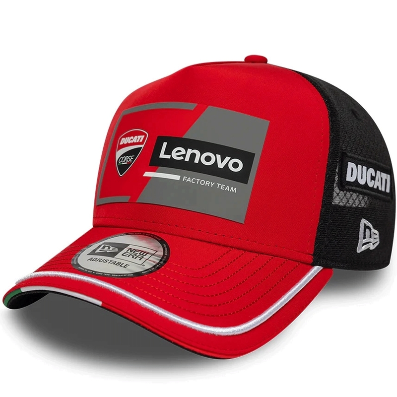 Casquette Ducati New Era Lenovo noire et rouge