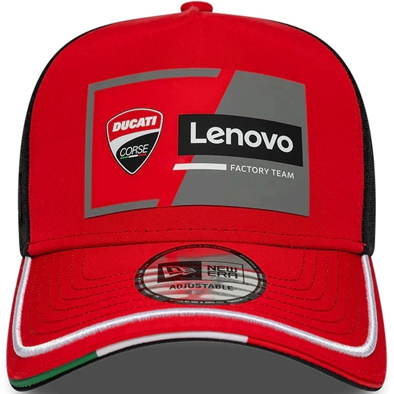 Casquette Ducati New Era Lenovo noire et rouge