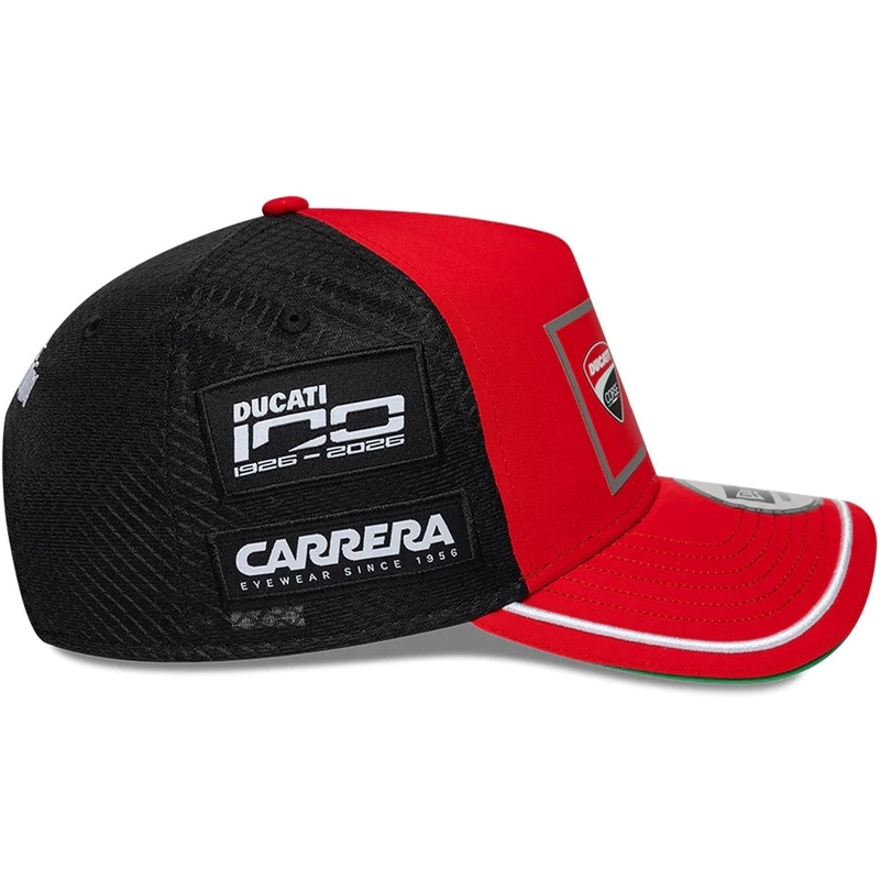 Casquette Ducati New Era Lenovo noire et rouge