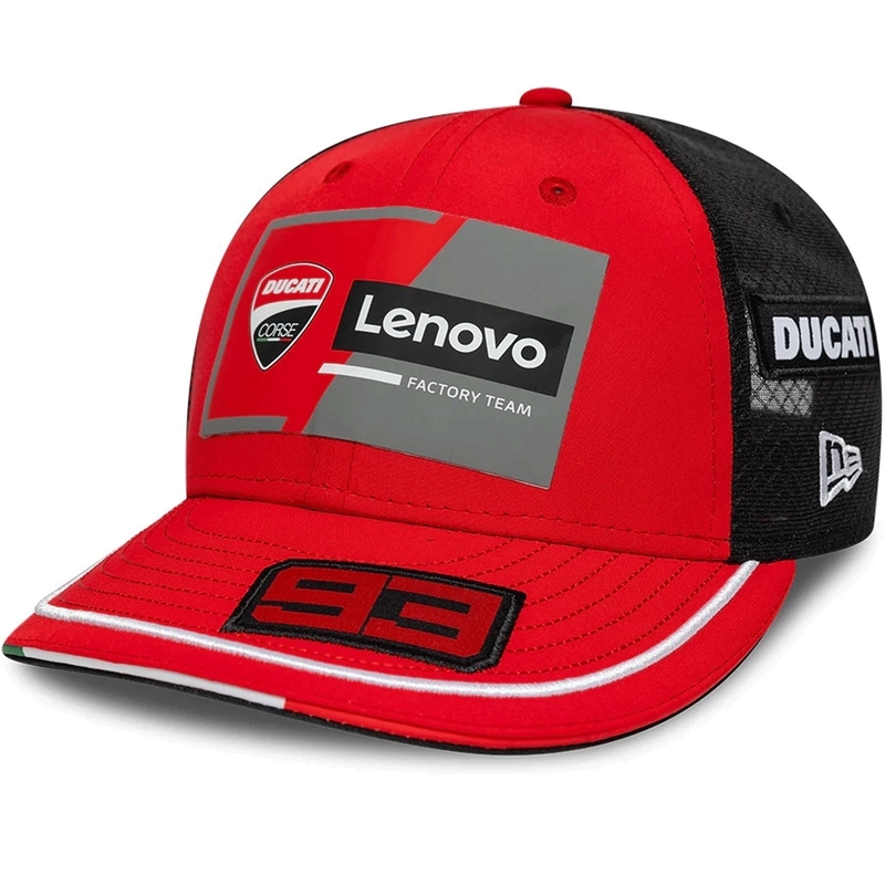 Casquette Ducati New Era Lenovo Marquez 93 noire et rouge