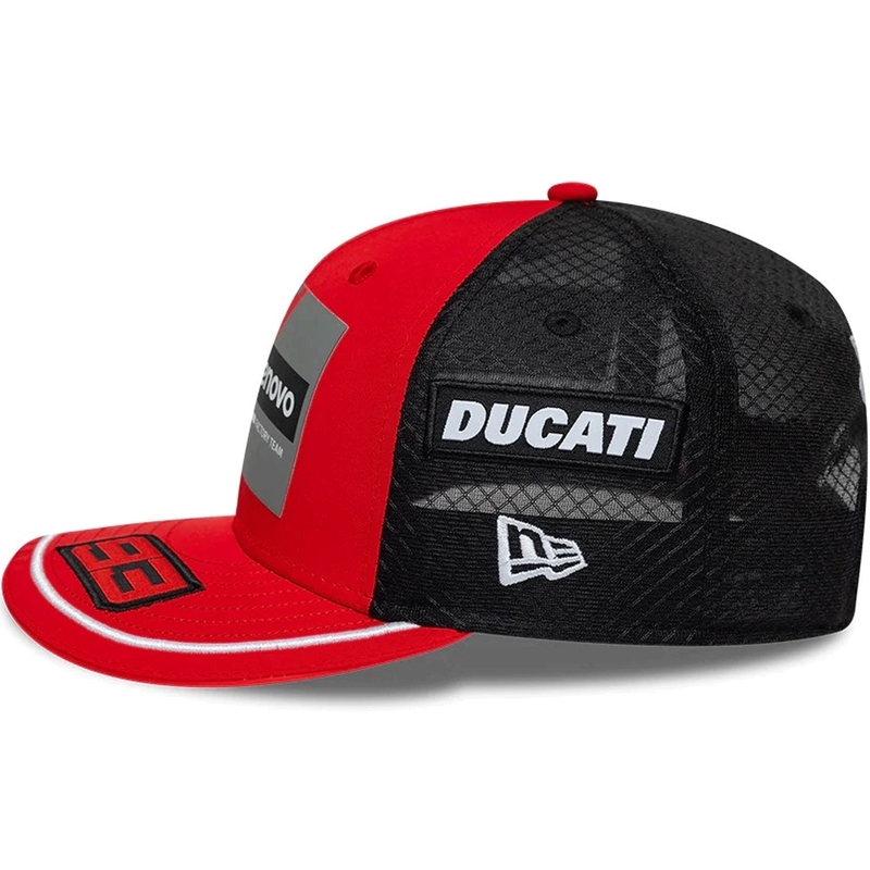 Casquette Ducati New Era Lenovo Marquez 93 noire et rouge