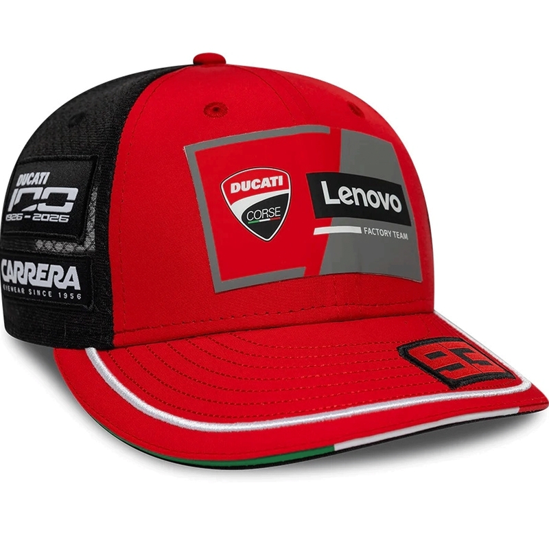 Casquette Ducati New Era Lenovo Marquez 93 noire et rouge