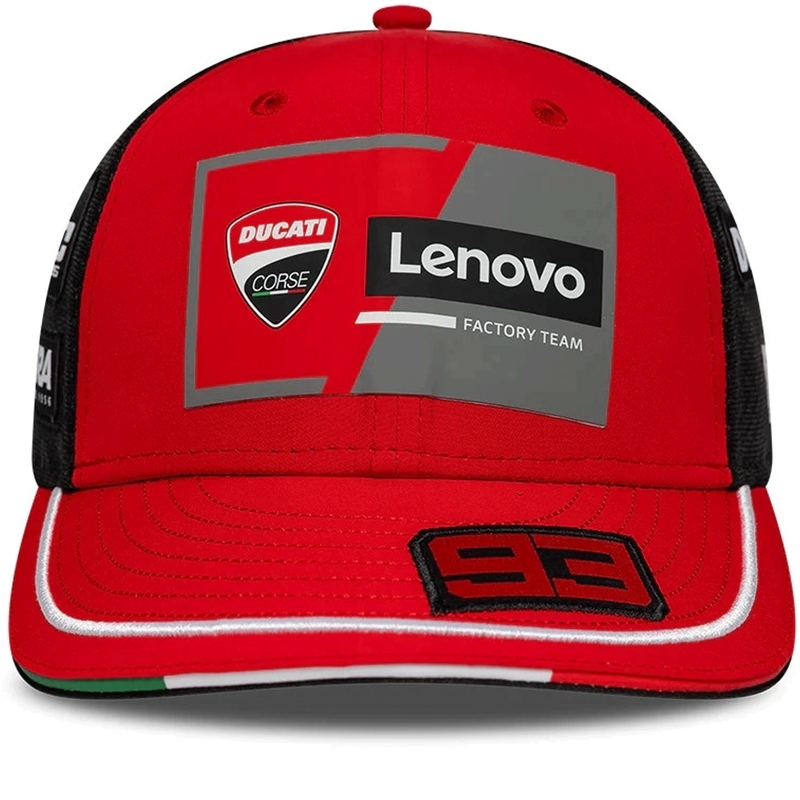 Casquette Ducati New Era Lenovo Marquez 93 noire et rouge