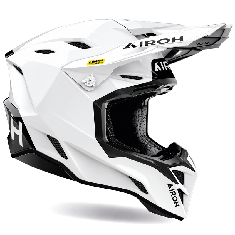 Casque de motocross Airoh Aviator Factory Color blanc