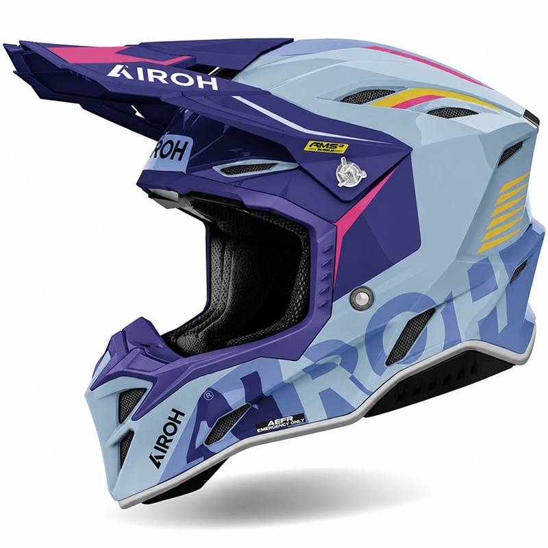 Casque de motocross Airoh Aviator Factory Blame violet