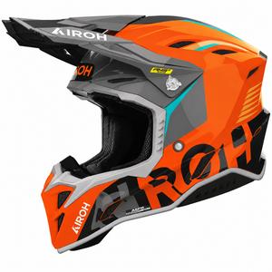 Casque de motocross Airoh Aviator Factory Blame orange