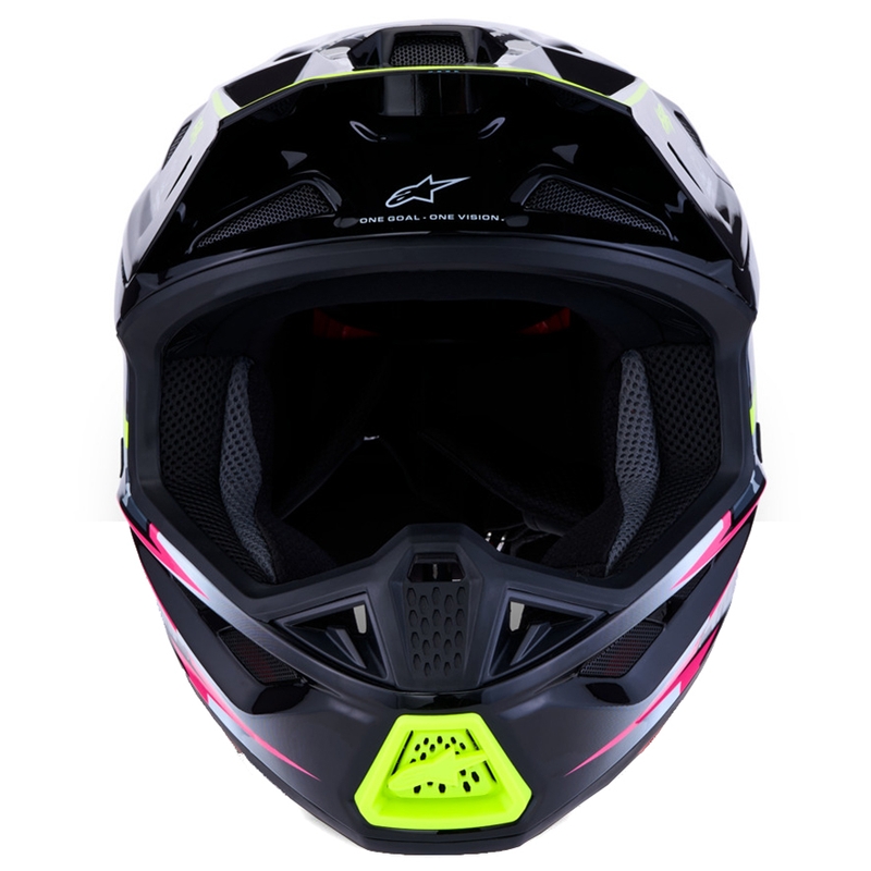 Casque de motocross Alpinestars Supertech S-M7 Blaster gris-jaune fluo
