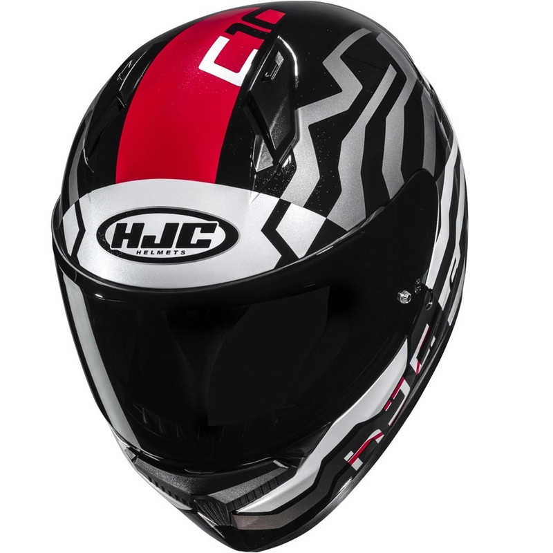 Casque intégral moto HJC C10 Blade MC1 noir-blanc-rouge