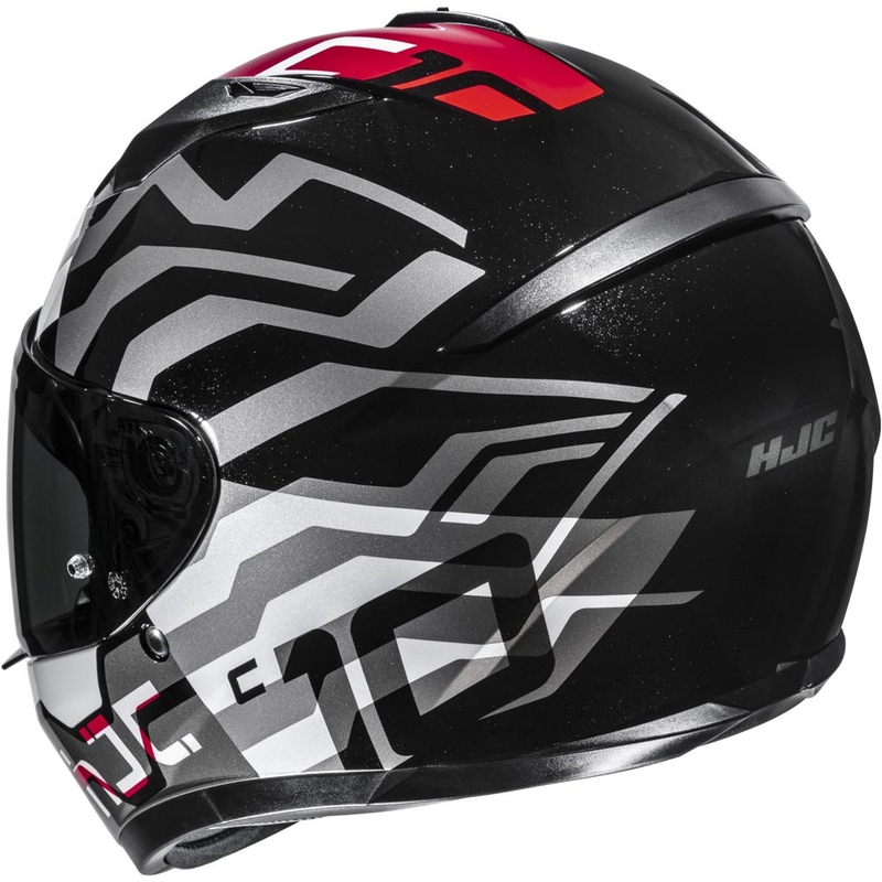 Casque intégral moto HJC C10 Blade MC1 noir-blanc-rouge