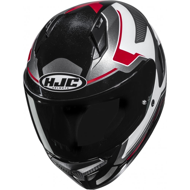 Casque intégral de moto HJC C10 Cric MC1 noir-blanc-rouge