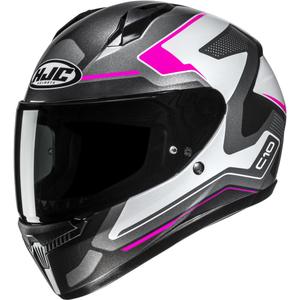 Casque intégral de moto HJC C10 Cric MC8 noir-blanc-rose-gris
