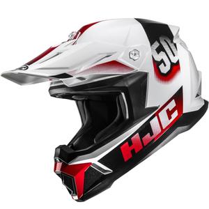 Casque de motocross HJC C50 Dash MC1 blanc-noir-rouge