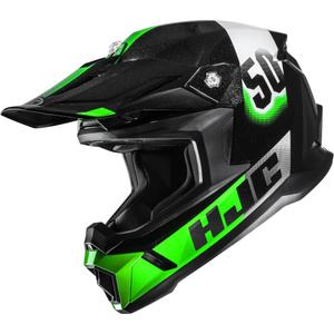 Casque de motocross HJC C50 Dash MC4 noir-vert-blanc