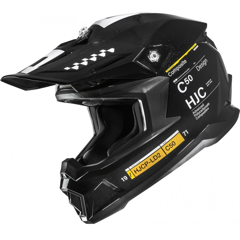 Casque de motocross HJC C50 Tagg MC5 noir