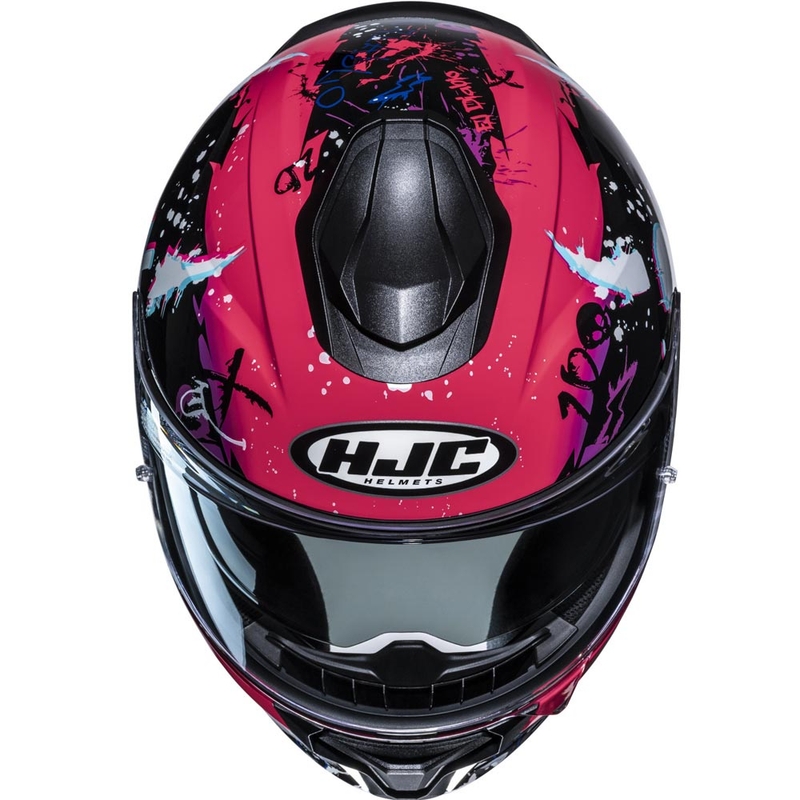 Casque intégral de moto HJC C71 FQ20 MC8 noir-rose