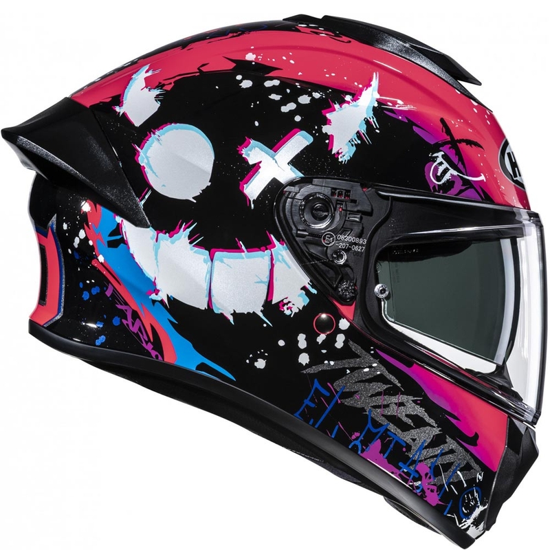 Casque intégral de moto HJC C71 FQ20 MC8 noir-rose