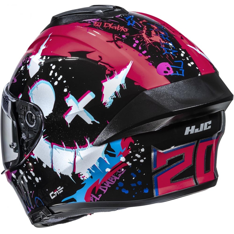 Casque intégral de moto HJC C71 FQ20 MC8 noir-rose