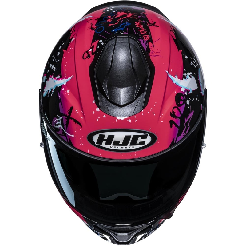 Casque intégral de moto HJC C71 FQ20 MC8 noir-rose