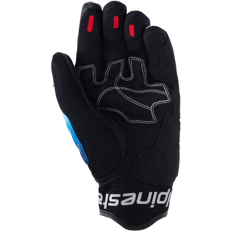 Gants de moto Alpinestars Mogress Airflow bleu-noir-blanc