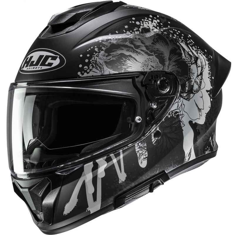 Casque intégral de moto HJC C71 Roko MC5SF noir-gris