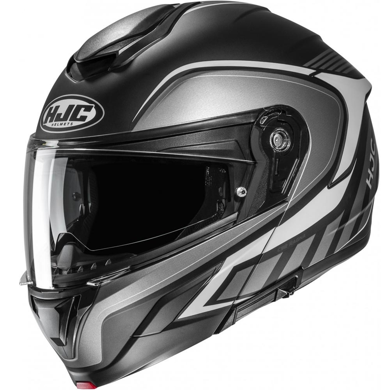 Casque de moto modulable HJC C92 Ragna MC5SF noir-gris-blanc