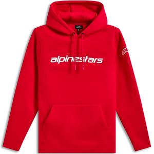 Sweat à capuche Alpinestars Wordmark 3 rouge et blanc